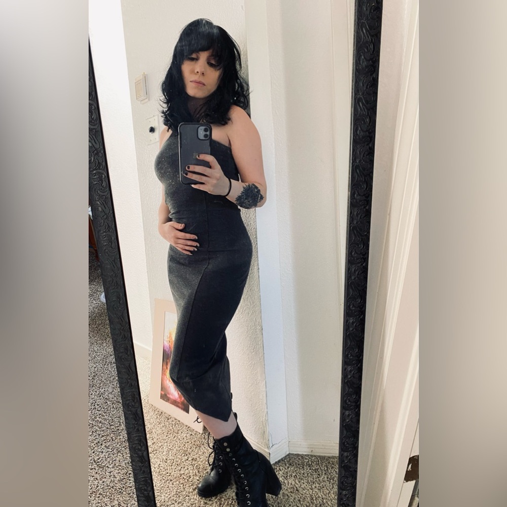 Express Bodycon XS Gray Dress